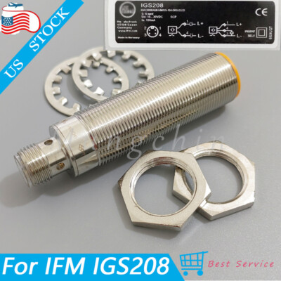 New For IFM IGS208 Inductive Proximity Switch Sensor 10-30VDC 100mA 8mm 4-Pins