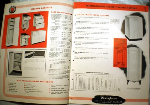 Vtg WESTINGHOUSE Appliances Catalog RETRO Kitchen Oven Refrigerator Laundry 1947 - Imagen 3 de 4