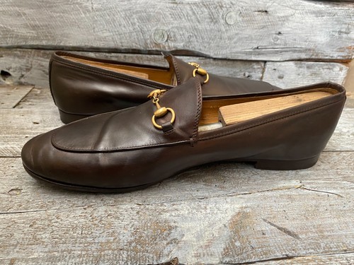 Gucci Horsebit Dunkelbraun Leder Schuhe Eu 42 UK 8 - Bild 12 von 18
