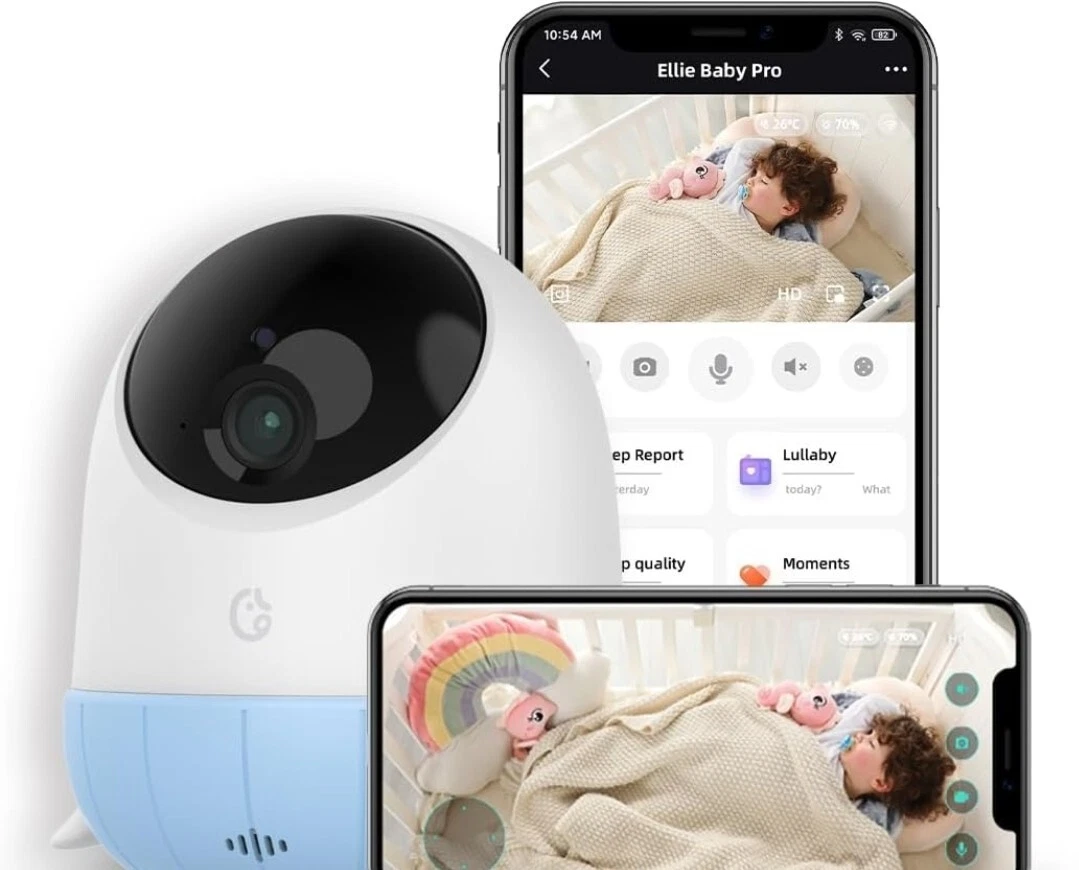 Ellie Baby Monitor with Camera and Audio with HD camera and Night Vision