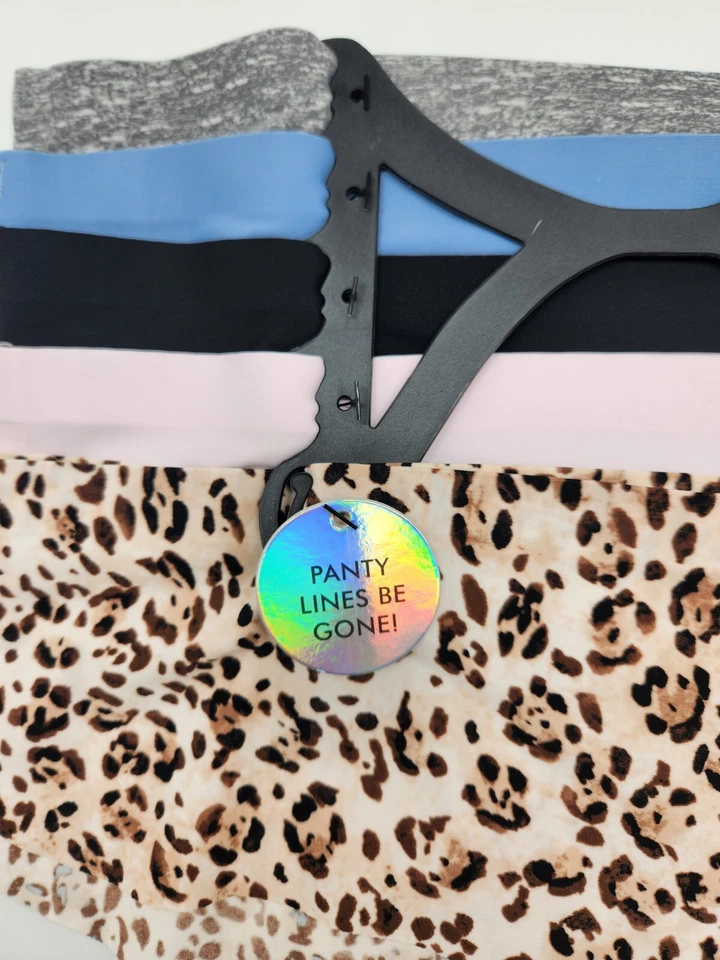 XOXO 5-упаковка женщин XL без линий трусики серый синий черный розовый бежевый гепард печати - Изображение 4 из 4