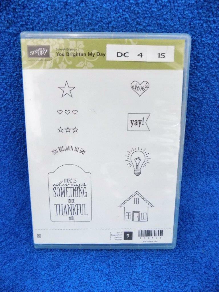 Stampin Up You Brighten up my Day Rubber Stamp | eBay