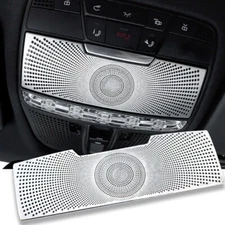 Aluminum Roof Glasses Box Reading Light Panel Cover Fits 15-20 W205 C300 C63 C43