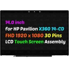 LCD Touch Screen Digitizer Assembly for HP Pavilion X360 14-CD 14T-CD 14M-CD FHD
