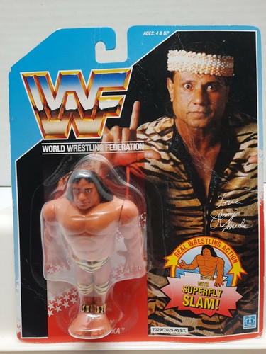 WWF Superfly Jimmy Snuka MOC Hasbro  WWE Figure NI...