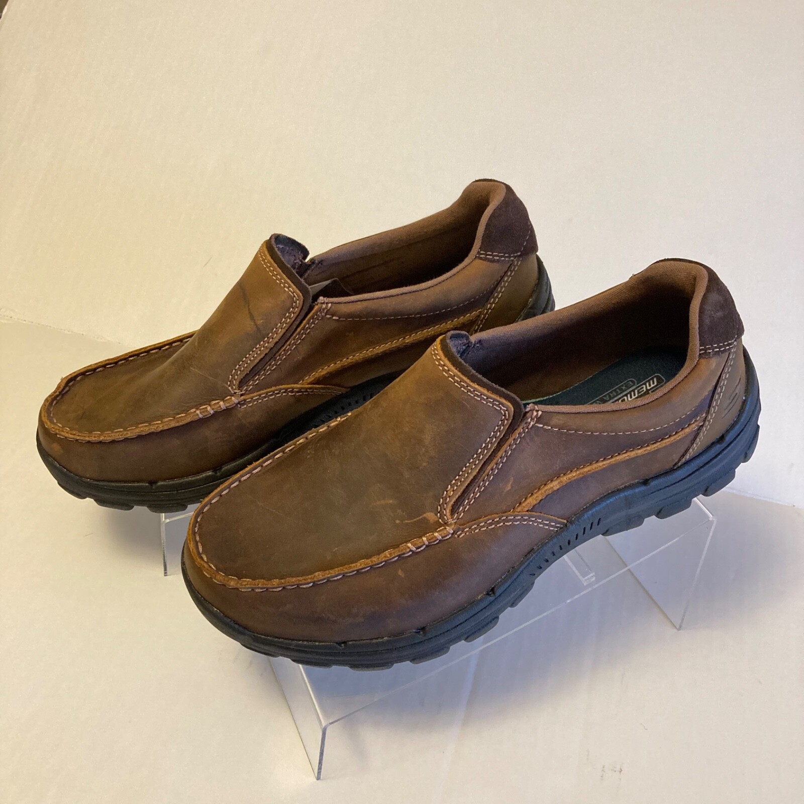 Skechers Men Braver Rayland Slip On Loafer XWide Gel Comfort Shoes SN