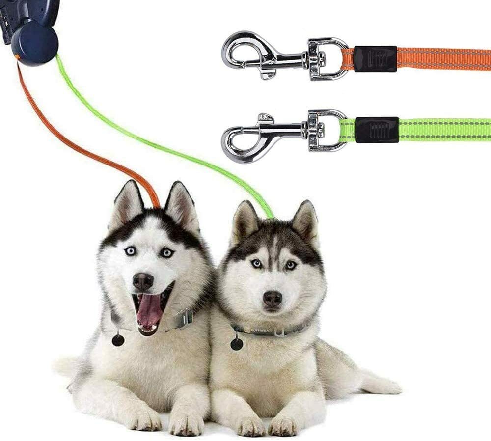 Doppelte Einziehbare Hundeleine Dual Doggie Pet Leash Hundeleine fr 2 Hund  | eBay.de