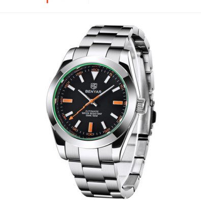 Black BENYAR Men's G2666Z Automatic Mechanical Sport Watch 50M Waterproof