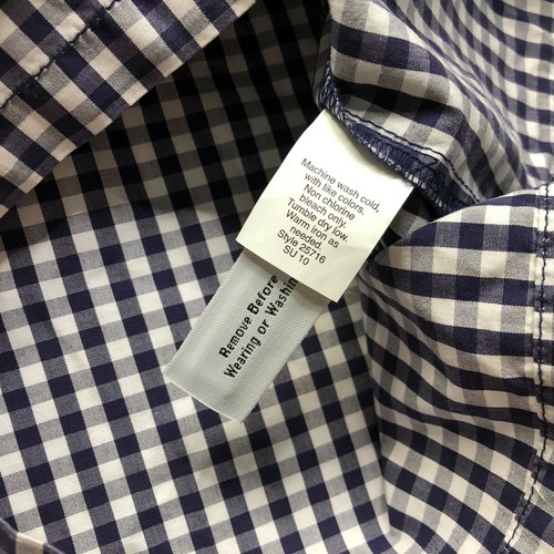 J. Crew Women Blue Gingham Check Olivia Shift Mini Shirt Dress Pockets Size 4🔥 - Picture 5 of 8