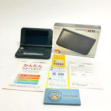 Nintendo 3DS LL XL Black Console Japan Edition with Box Used Tested Working