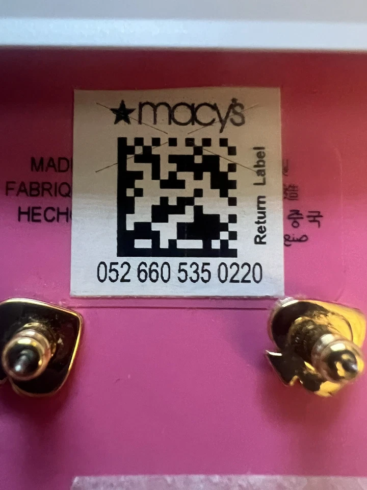 Kate Spade New York Freshwater Pearl & Pink Jade Hoop Earrings NWT $78 Retail - Image 4 of 4