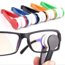 5x Mini Portable Glasses Eyeglass Sunglasses Microfiber Spectacles Cleaner Brush