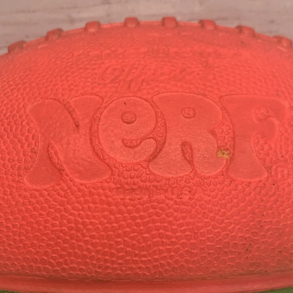 Винтажный оригинальный Parker Brothers официальный NERF зеленый розовый футбол сделано в США - Изображение 2 из 4