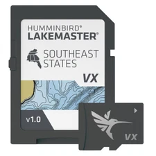 Humminbird LakeMaster VX Map Southeast States Lakes Fishing Chart microSD/SD