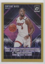 2018 Panini Donruss Optic Express Lane Gold Prizm 9/10 Dwyane Wade #14 HOF g4d