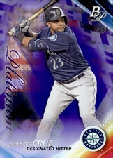 2017 Bowman Platinum #29 Nelson Cruz Purple /250