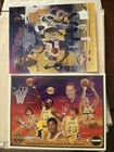 Magic Johnson Photo & Jerry West  AUTOGRAPHED Lakers Champs Commemorative Pic