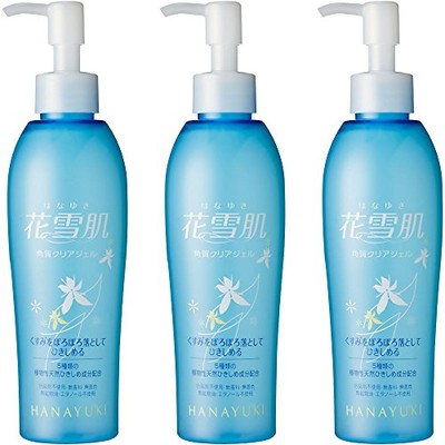 HANAYUKI Peeling Gel Plus Gesichtsreiniger, Hyaluronsäure (200ml x 3er Pack)