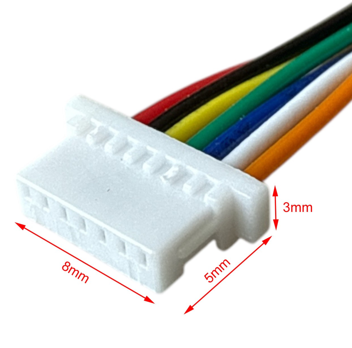 JST-SH 1.0mm 7Pin Connector Housing Header Wire 15 Set for PCB LCD
