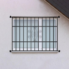 48-In X 36-In Black Magnum Heavy-Duty Window Bars Safety Guards for Childen, Out