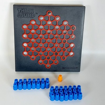 Vintage Think and Jump Solitaire Spiel Pressman 1984 ohne OVP