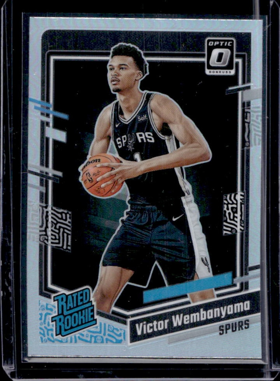 2023-24 Donruss Optic Victor Wembanyama Holo Prizm Rated Rookie #225 Spurs