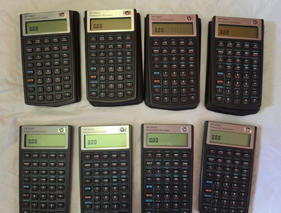 Lot of 8 HP 10bII+ Financial Calculators Business Finance Lot Of 8 some cases