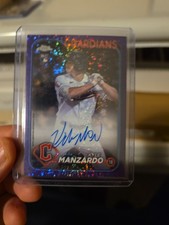 2024 Topps Chrome Rookie Auto Purple Speckle KYLE MANZARDO /299 RC Autograph 