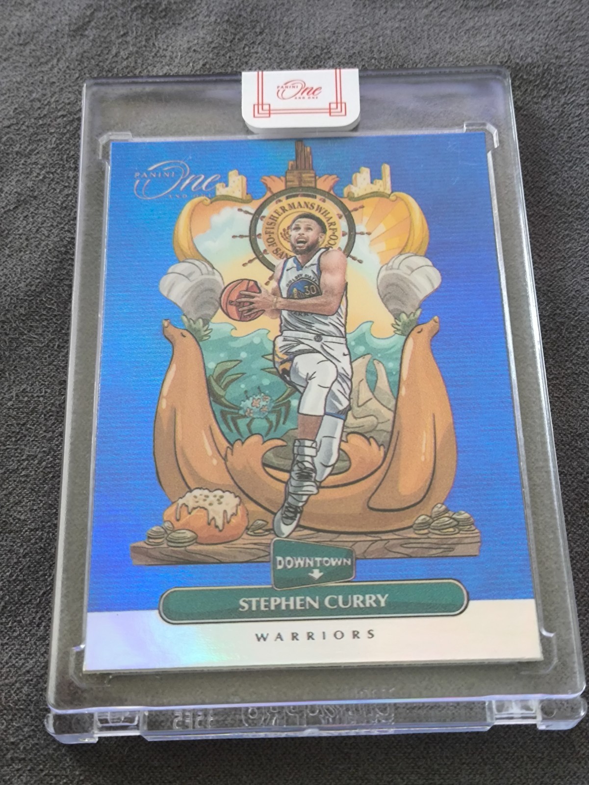 2020-21 Panini One and One Downtown Stephen Curry