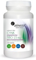 Aliness Zink Trio 15Mg 100 Tabletten Organisch Immunsystem Haut Naegel Vegan