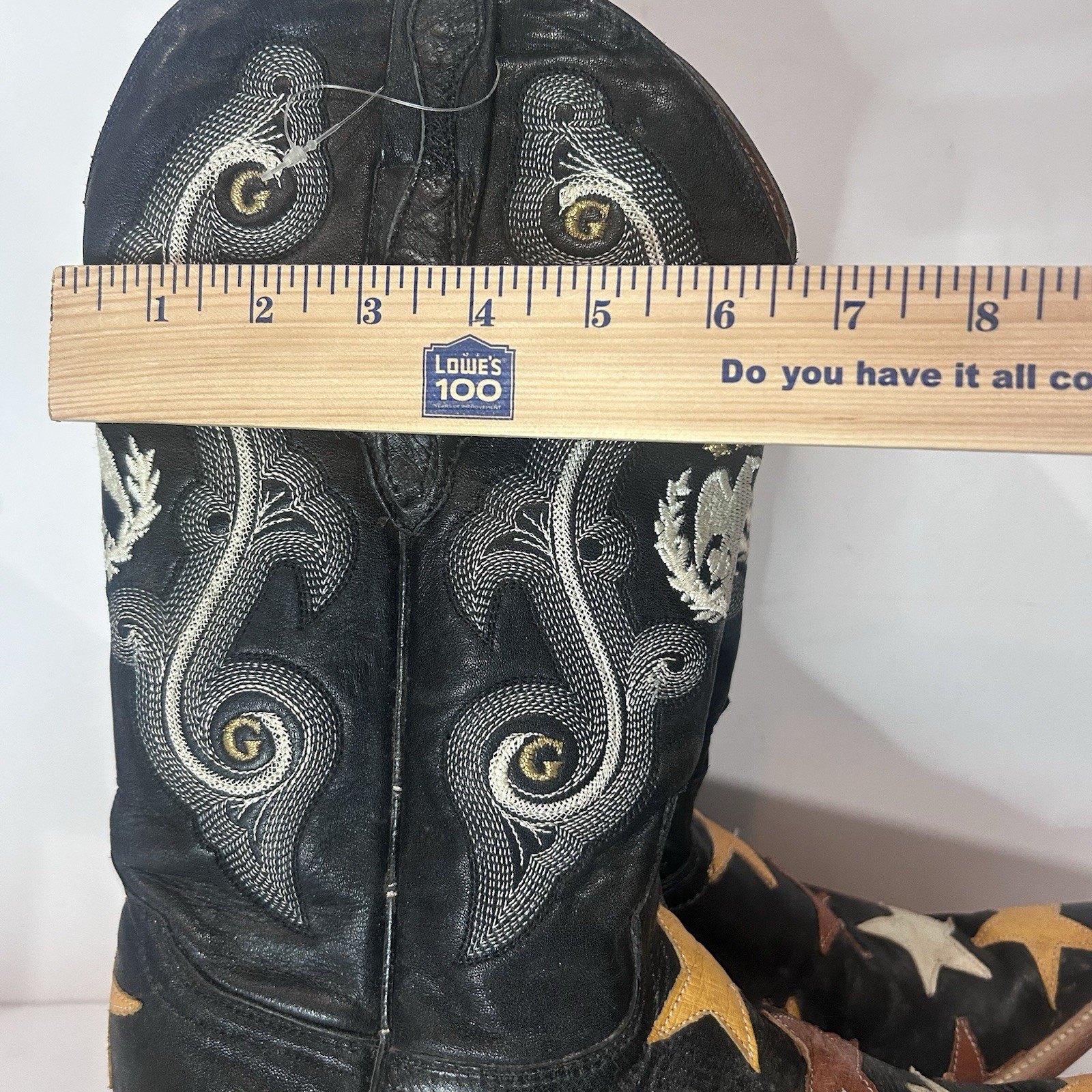 El General Men’s Bull Patterns Patchwork Western … - image 10