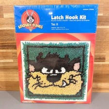 Looney Tunes Taz II Latch Hook Kit Sealed 1997 Caron USA Warner Bros