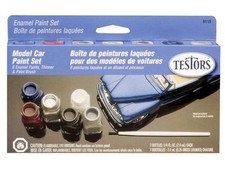 Model Car Customizing Enamel Paint Set 6 Colors Thinner