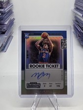 Miles McBride 2021 Panini Contenders RC Rookie Ticket Auto Silver Prizm   #132