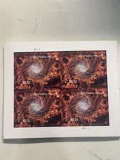 Spiral Galaxy Priority Mail PostageStamps 4 x $10.10 = $40.40