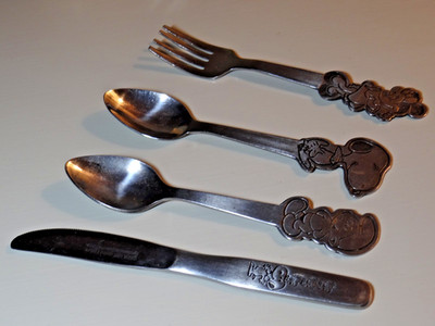 Vintage Walt Disney Bonny Minnie Mouse Fork Stainless + 3 0thers