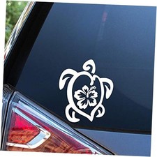 Sunset Graphics Deals Hibiscus Sea Turtle Decal Vinyl Car Sticker Ocean Sea