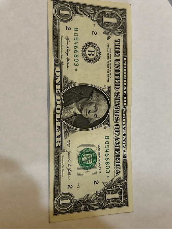 2021 B05466803* (ONE DOLLAR) *STAR* NOTE