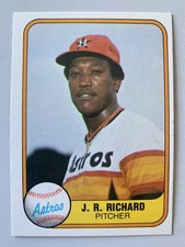 J.R. Richard 1981 Fleer #56 Houston Astros NRMT FREE SHIPPING!
