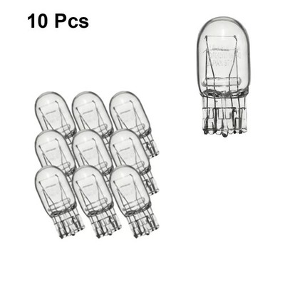 501 BIRNE 10x PACK SEITENLICHT NUMMERNSCHILD PUSH IN AUTO OHNE KAPPE RÜCKLICHT 12V 5W