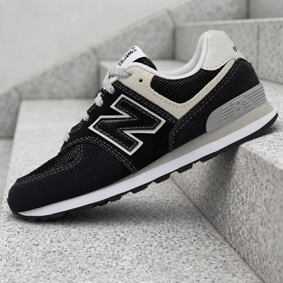 New Balance 574 Core Black Grey GC574GK GS New