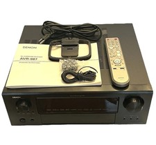 Denon AVR-987 7.1 Channel AV Surround Receiver w/ Remote Manual Bundle TESTED