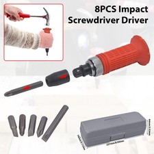 Hand-Schlagschrauber-Satz Schrauben L&ouml;ser Set 1/2" mit flache Kreuzspitzen Bits