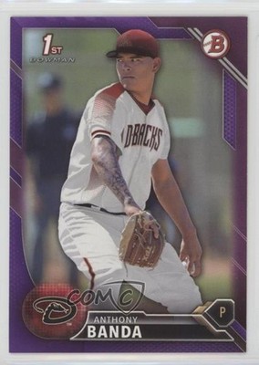2016 Bowman Prospects Purple 65/250 Anthony Banda #BP51 c6h
