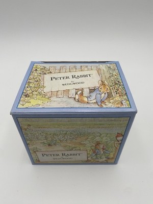 Wedgwood Peter Rabbit 8 oz White Ceramic Decorated Two-Handle Coffee Mug