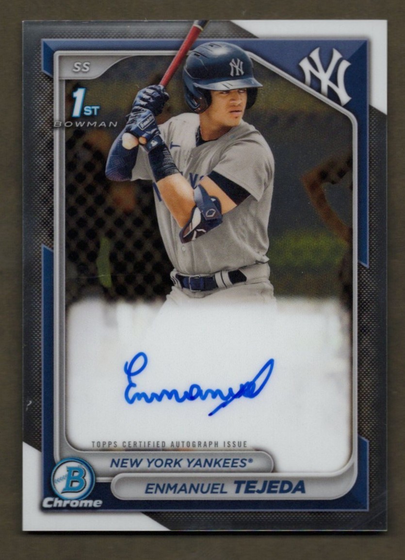 2024 Bowman #CPA-ETE-Enmanuel Tejeda Chrome Prospect Autographs