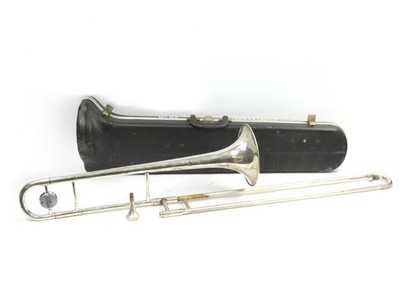Conn Director Silver Plated Trombone with Reynolds Mouthpiece and Case