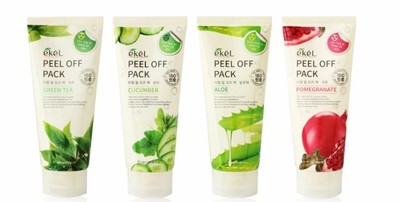 EKEL Peel Off Pack 180 ml 6 Unzen Grüner Tee / Gurke / Aloe / Granatapfel