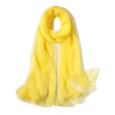 Solid Color Silk Feeling Scarf Fashion Wrap Long Lightweight Shawls for Women