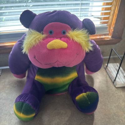 Vtg 2000 Y2K Stuffins Purple Rainbow Monkey Gorilla 13'' stuffed animal plush toy
